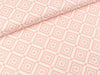 Baumwoll Webware Toni Grafisches Muster rose-weiß