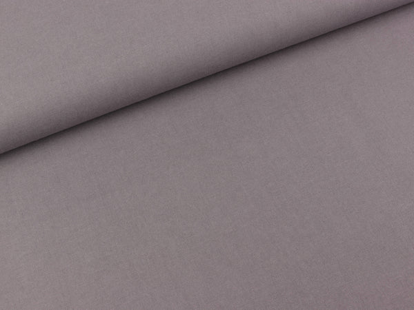 Baumwollpopeline mittelgrau uni
