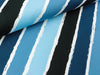 French Terry Diagonally hellblau-rauchblau-jeansblau-weiß-schwarz by Lycklig Design