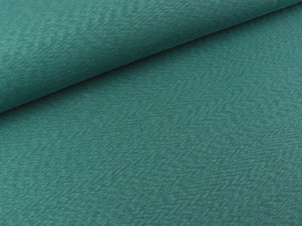 Jacquardjersey Prag Sluboptik smaragdgrün meliert