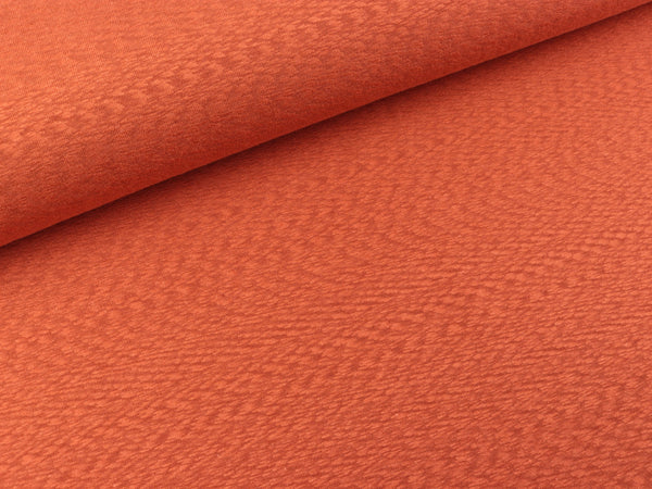 Jacquardjersey Prag Sluboptik terracotta meliert