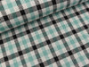 Jacquard Jersey Plaid oldmint-schwarz-weiß by Käselotti