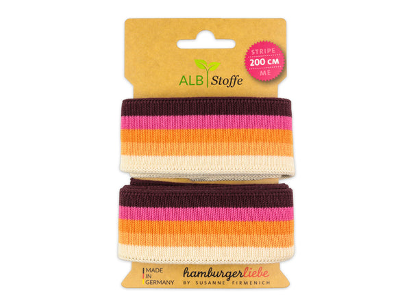 Stripe Me College Orient Oxident Band bordeaux-ortensia-papaia-melone-meringa