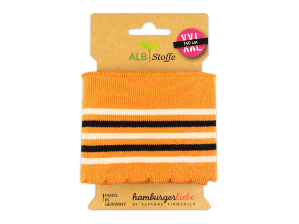 Cuff Me Wave Orient Oxident Bündchen papaia-weiß-schwarz