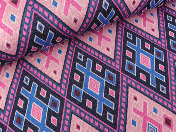 Hamburger Liebe 7 Farb-Jacquardjersey Orient Oxident Magic Carpet rosa scuro-bunt