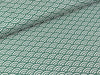 Baumwoll Webware Kurt Muscheldesign weiß-grün