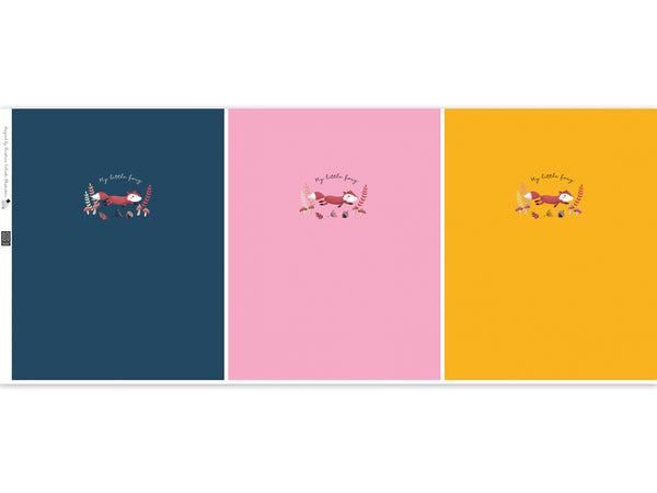 Baumwolljersey My little Foxy by Christiane Zielinski Panel 65cm