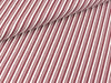 Baumwoll Webware Nordpol Streifen diagonal dunkelrot-weiß