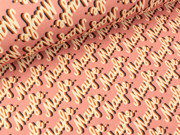 Albstoffe SHIELD PRO Jersey Maybe Baby rose