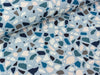 Baumwolljersey Print Pebbles bunt auf Hellblau