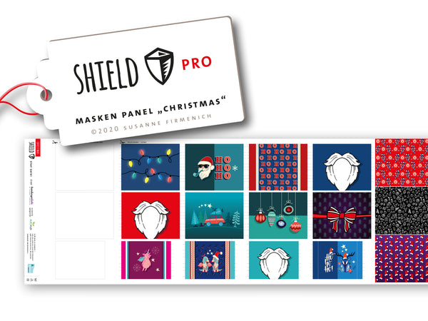 Albstoffe SHIELD Pro Masken Panel CHRISTMAS (eckig) 50cm