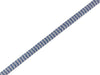 1m Flechtkordel Twist Me Dots Sweet Home jeansblau melange-weiß 12mm
