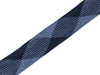 1m Flachkordel Twist Me Flat blue navy-jeansblau meliert 35mm