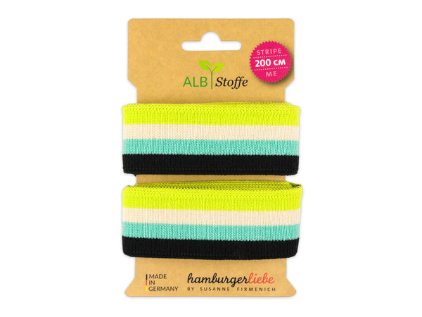 Stripe Me College Sweet Home Band lime-meringa-verdino-schwarz