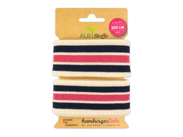 Stripe Me College Sweet Home Band meringa-blue navy-azalea