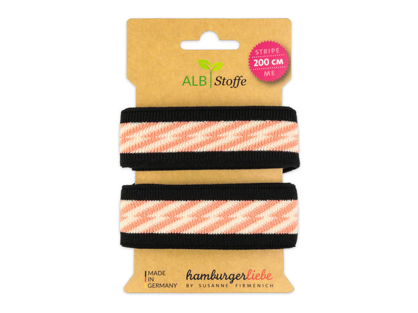 Stripe Me Icon Sweet Home Band schwarz-nude-meringa