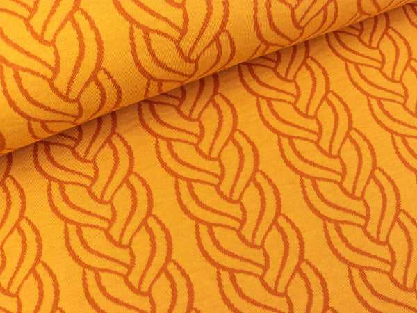 Hamburger Liebe Jacquard Sweet Home Plait Doubleface curry-nepal