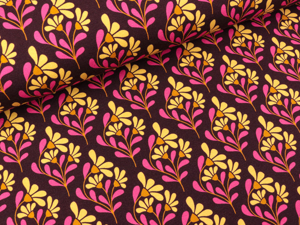 Hamburger Liebe Baumwollsweat Sweet Home Backyard bordeaux-bunt