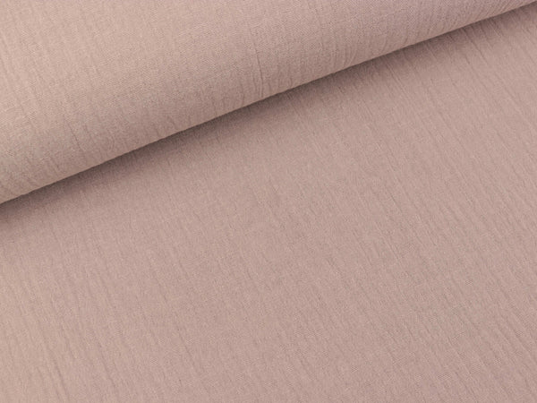 Baumwoll Double Gauze Jenke beige uni