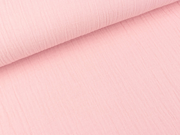 Baumwoll Double Gauze Jenke rosa uni