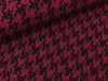 Bengaline Jacquard Hahnentrittmuster medium schwarz-fuchsia