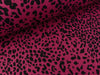 Mantel- und Jackenstoff Glasgow Print Leo dark fuchsia-schwarz