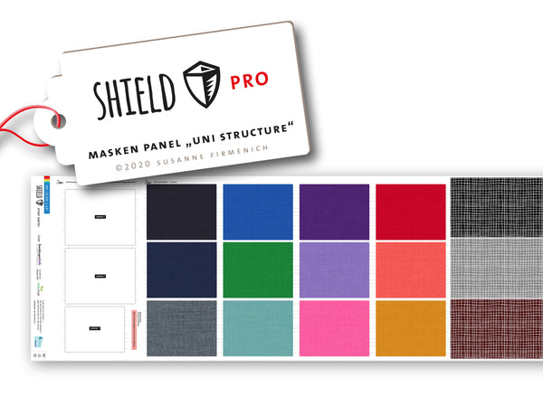 Albstoffe SHIELD Pro Masken Panel Uni Structure One Color a Day (eckig) 50cm