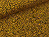 Baumwolljersey Mini Leoprint schwarz-yellow