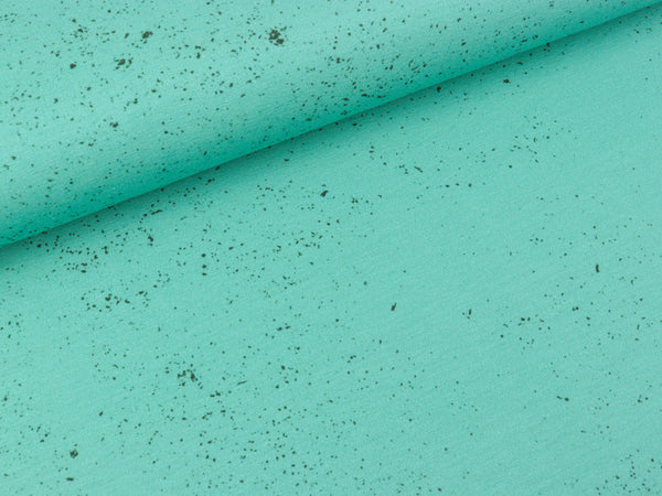 Baumwolljersey Urban Grunge mint-schwarz by Thorsten Berger