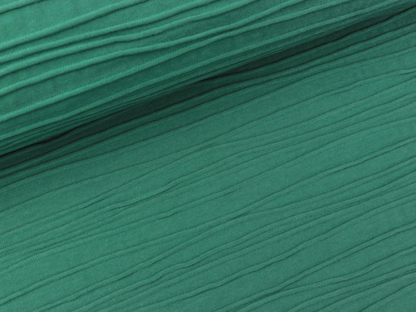 Strukturjersey Peru smaragd uni