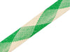 1m Flachkordel Twist Me Flat Shine verde erba-meringa-silber 35mm