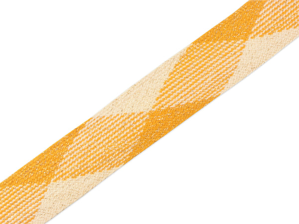 1m Flachkordel Twist Me Flat Shine curry-meringa-gold 35mm