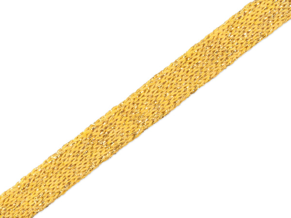 1m Flach- und Hoodiekordel Cord Me Glossy colza-gold 20mm