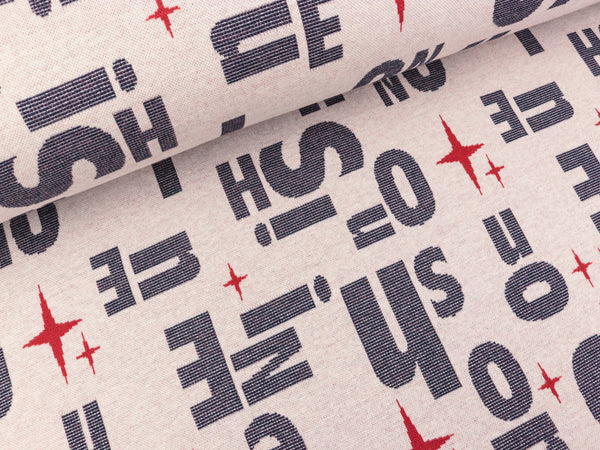 Hamburger Liebe Shine 3 Farb-Jacquardjersey Shine On meringa-blue navy-flamme-silber