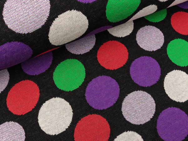 Hamburger Liebe 6 Farb-Jacquardjersey Shine Spot on schwarz-verde erba-flamme-glicine-violaceo-winterweiß-silber