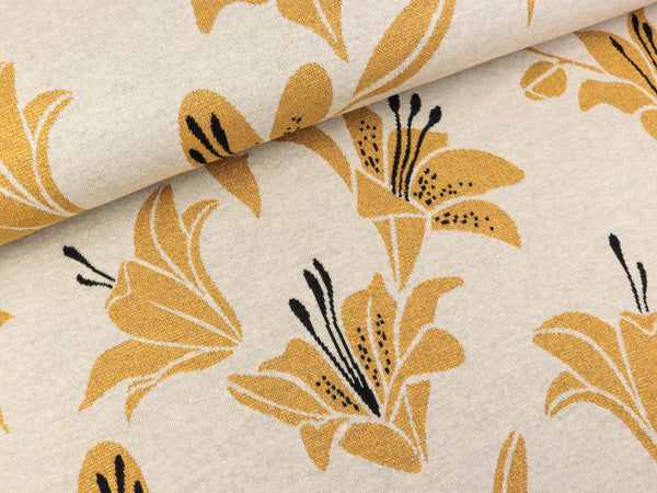 Hamburger Liebe 3 Farb-Jacquardjersey Shine Like a Lily meringa