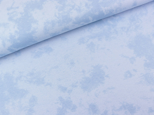 Baumwolljersey Batik wasserblau