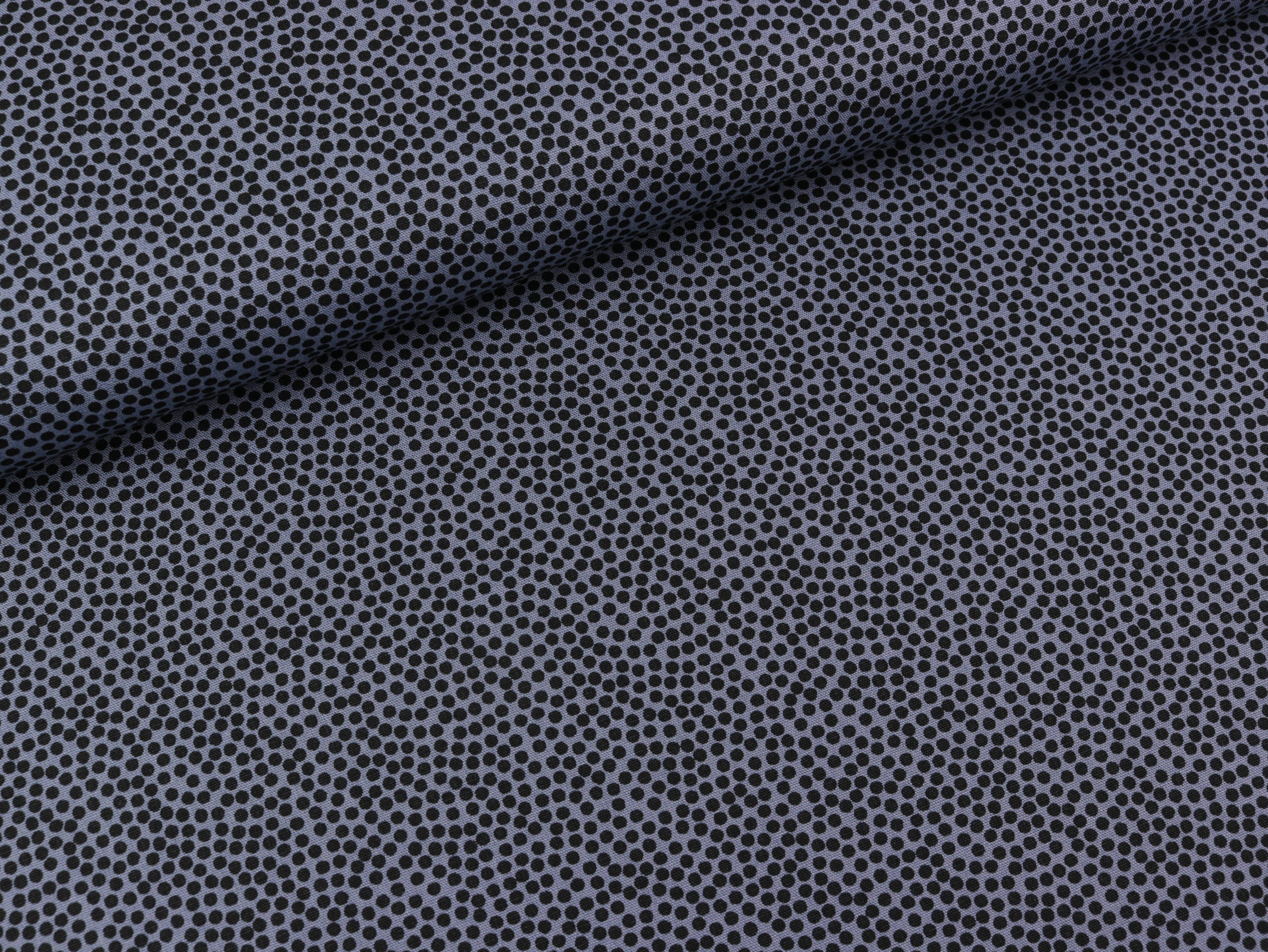 Baumwoll Webware Dotty Minipünktchen schwarz-dunkelgrau