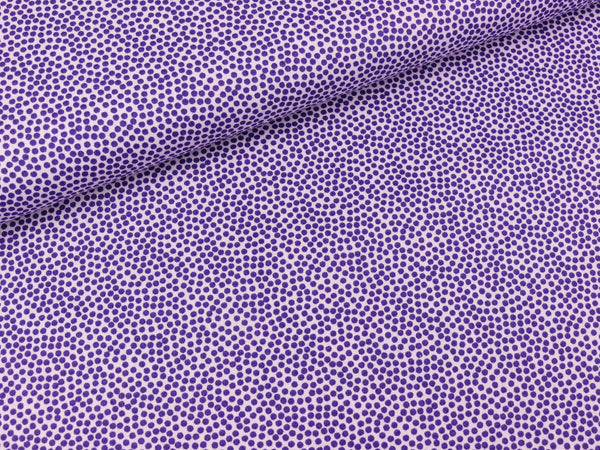 Baumwoll Webware Dotty Minipünktchen lila-flieder
