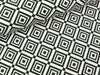Baumwolljersey Theo Grafisches Muster schwarz auf Weiß