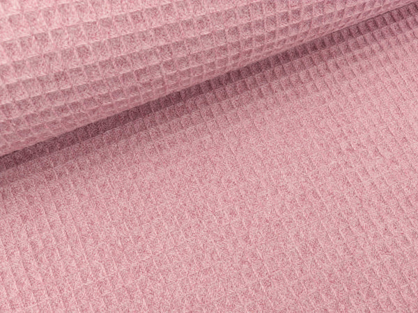 Waffelpiqué melange old pink