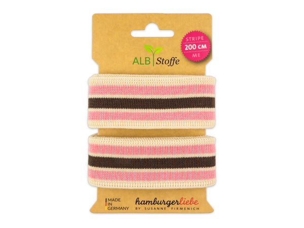 Stripe Me College Sakura Band meringa-rosa scuro-braun