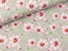 Baumwolljersey Spring Blossom Blumen hellgrau Digitaldruck