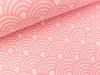Hamburger Liebe 2 Farb-Jacquardjersey Sakura Seigaiha Wellen rosa scuro-winterweiß