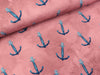 French Terry Anchor auf Blush Watercolor-Style