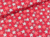 Steinbeck Webware Engel und Teufel Sterne grau-weiß-rot auf Rot