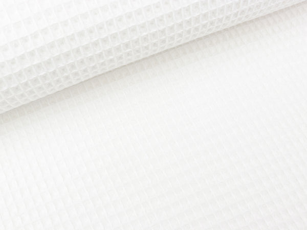 Waffelpiqué Nelson weiß uni