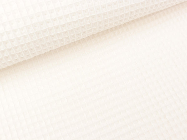 Waffelpiqué Nelson naturweiß uni