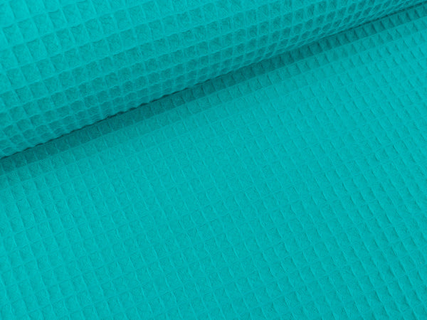 Waffelpiqué Nelson aqua uni