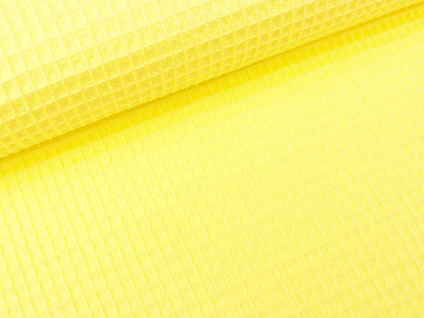 Waffelpiqué Nelson zitronengelb uni